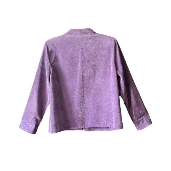 Vintage, two-piece, embroidered corduroy pants set. - Picture 3 of 7